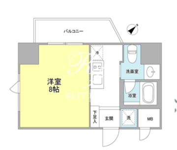 ベルフェリーク浅草橋 303 間取り図