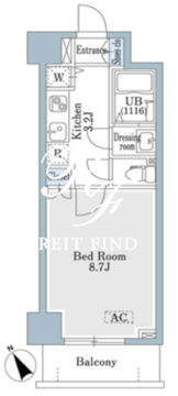 ショーウン初台 408 間取り図