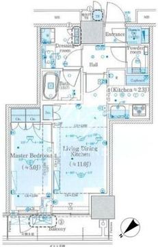 ミッドタワーグランド 1120 間取り図