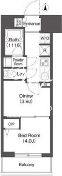 コンフォリア・リヴ西蒲田 502 間取り図