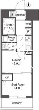 コンフォリア・リヴ西蒲田 302 間取り図