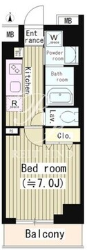 プルメリアレジデンス大森 507 間取り図