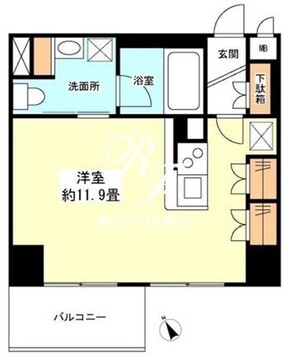 グランカーサ新宿御苑 1304 間取り図