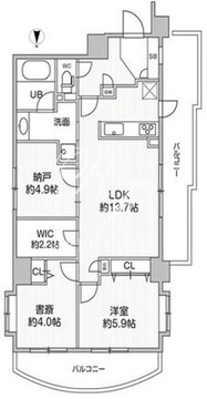 コンフォリア板橋仲宿 508 間取り図