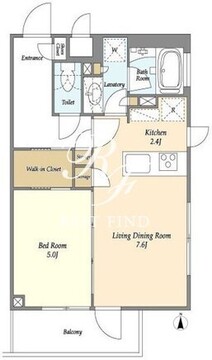 ラティエラ大森西 406 間取り図