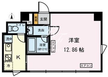 パルク北参道 402 間取り図
