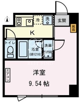 パルク北参道 304 間取り図