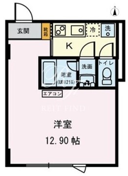 パルク北参道 203 間取り図