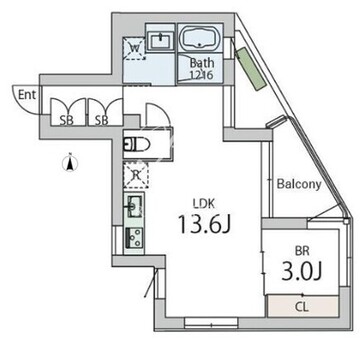 クラリティア文京本郷 502 間取り図
