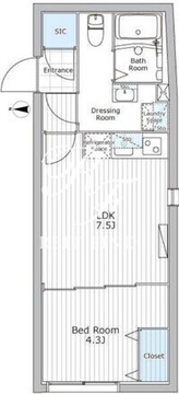 レジデンス市谷仲之町 301 間取り図