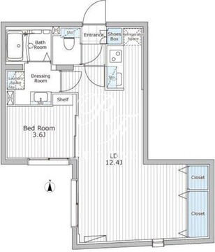 レジデンス市谷仲之町 204 間取り図