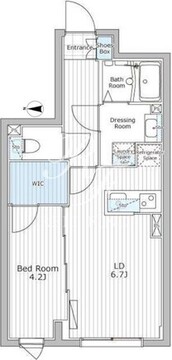 レジデンス市谷仲之町 203 間取り図
