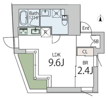 クラリティア文京本郷 303 間取り図