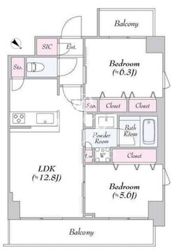 ロイジェント志村坂上 201 間取り図