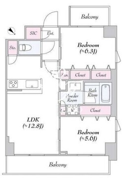 ロイジェント志村坂上 709 間取り図