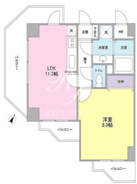 プリミエール中落合 502 間取り図