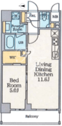 クレストコート錦糸町 303 間取り図