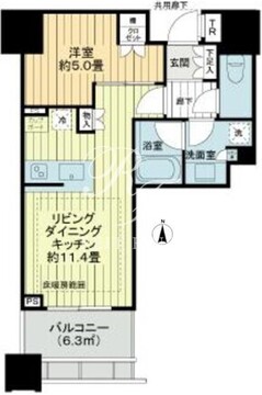 白金ザ・スカイ E-2506 間取り図