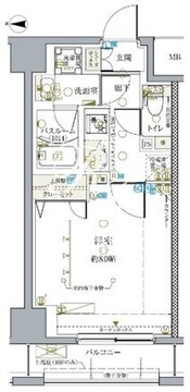クレヴィスタ亀戸4 403 間取り図
