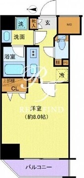 クレヴィスタ亀戸4 401 間取り図