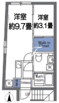 アリュール砂町銀座 301 間取り図
