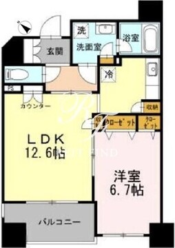 カスタリア荒川 302 間取り図