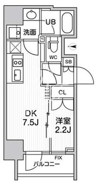 シーズンフラッツ浅草言問通り 1004 間取り図