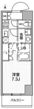 シーズンフラッツ浅草言問通り 1202 間取り図