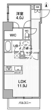 シーズンフラッツ浅草言問通り 1203 間取り図