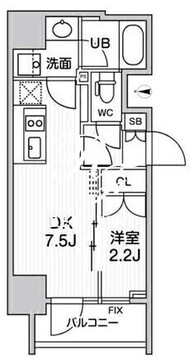 シーズンフラッツ浅草言問通り 404 間取り図