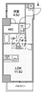 シーズンフラッツ浅草言問通り 203 間取り図