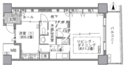 アクティ汐留 1305 間取り図