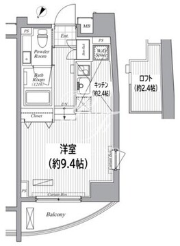 ブランシック白金台 902 間取り図
