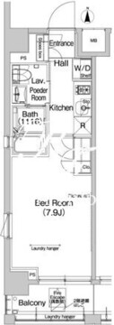プラウドフラット神楽坂3 403 間取り図