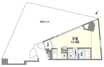 ディームス等々力 601 間取り図