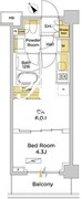 パークアクシス門前仲町テラス 511 間取り図