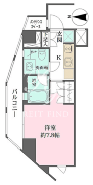 ザ・パークワンズ山吹神楽坂 601 間取り図