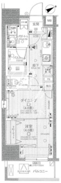 日神デュオステージ浅草三筋 303 間取り図