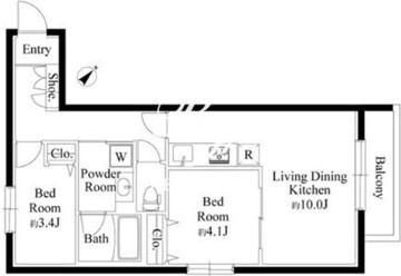 ワンズレジデンス亀戸 403 間取り図