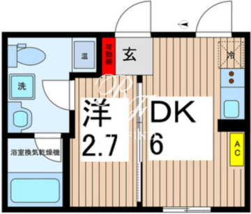 カムフェア菊川 202 間取り図