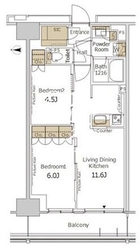 パークアクシス新宿百人町 527 間取り図