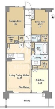 ドゥーエ町屋 405 間取り図