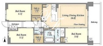 ドゥーエ町屋 214 間取り図