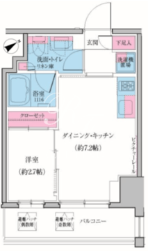 クレヴィアリグゼ雪が谷大塚 602 間取り図