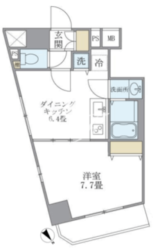 KDXレジデンス元浅草 1104 間取り図