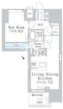 ウェスタ板橋仲宿 1001 間取り図