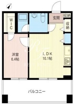 レジデンスシャルマン月島 418 間取り図