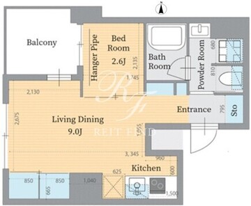 パークルール神田司町ロンド 303 間取り図