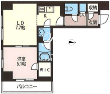 エスティメゾン浅草駒形 410 間取り図