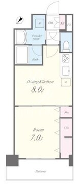 ベレッツァ文京 203 間取り図